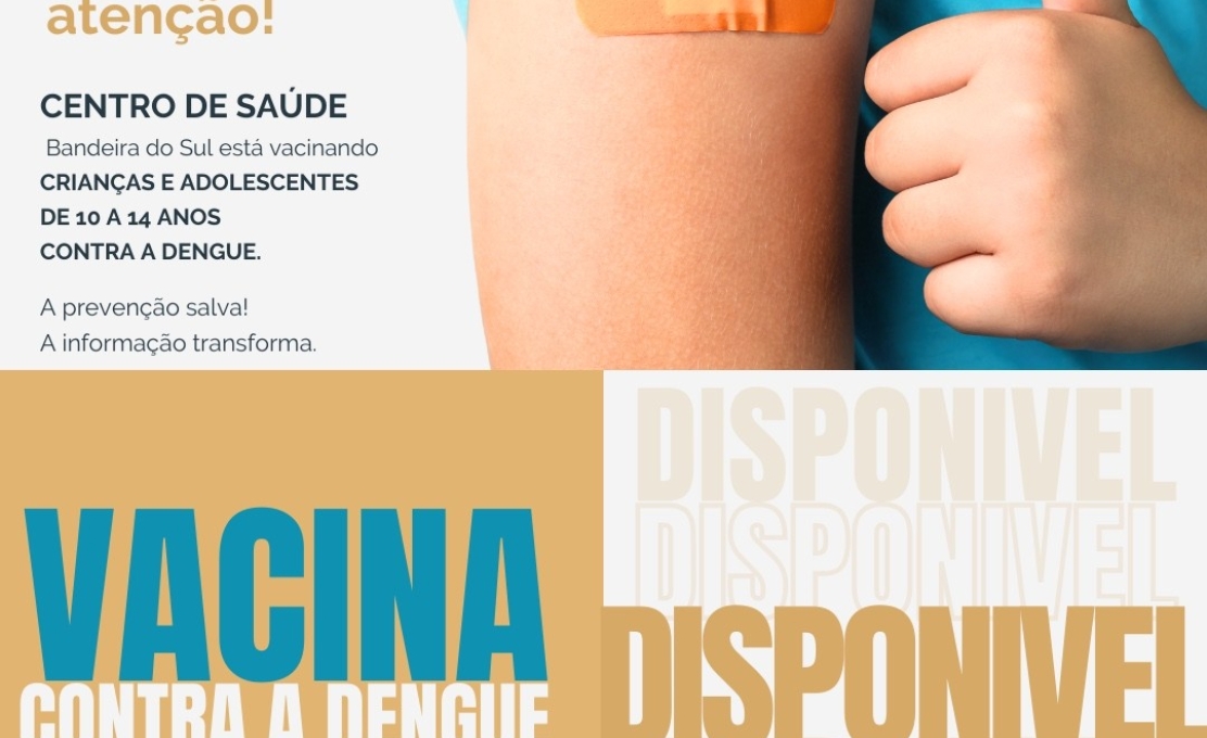 VACINA CONTRA A DENGUE DISPONÍVEL