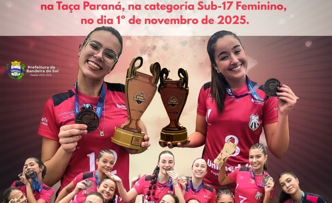 Parabéns às atletas bandeirasulenses Monique e Isabela! 