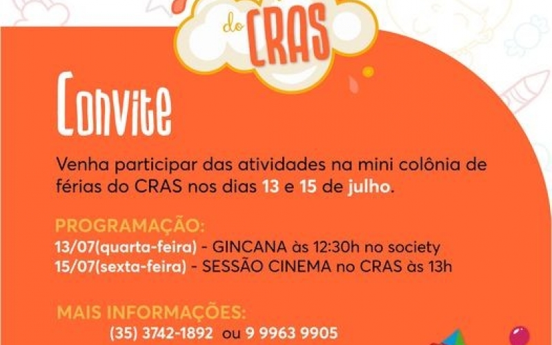 MINI COLÔNIA DE FÉRIAS DO CRAS 