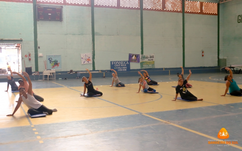 DIA DE PILATES NO SETOR DE ESPORTES 