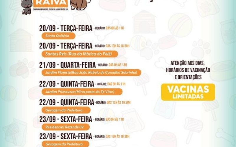 CAMPANHA DE VACINAÇÃO ANTIRRÁBICA