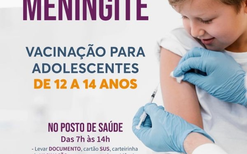 VACINAÇÃO CONTRA MENINGITE E COVID