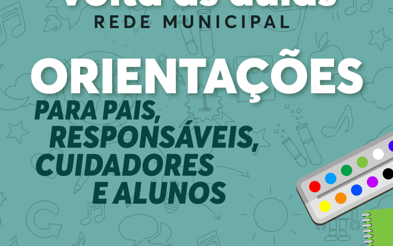 Iniciamos amanhã, dia 07/02/2022, o retorno às atividades escolares presenciais na rede de ensino municipal.