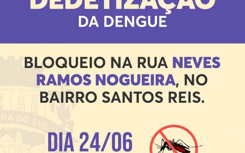 BLOQUEIO - DEDETIZAÇÃO DENGUE