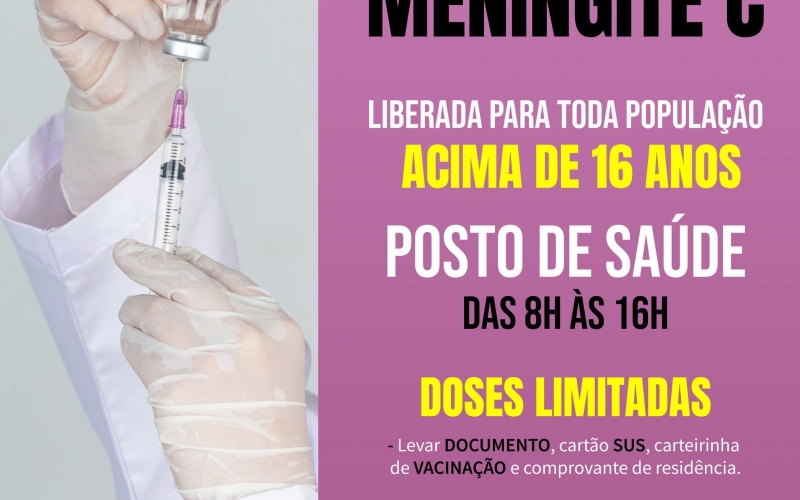 VACINAÇÃO CONTRA MENINGITE 