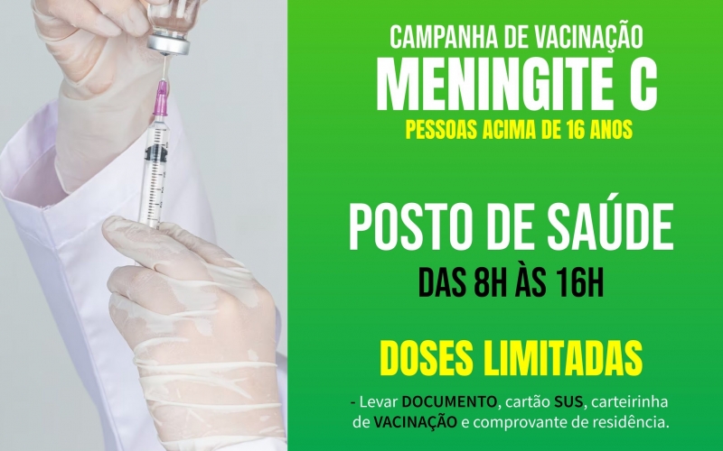 VACINAÇÃO CONTRA MENINGITE 