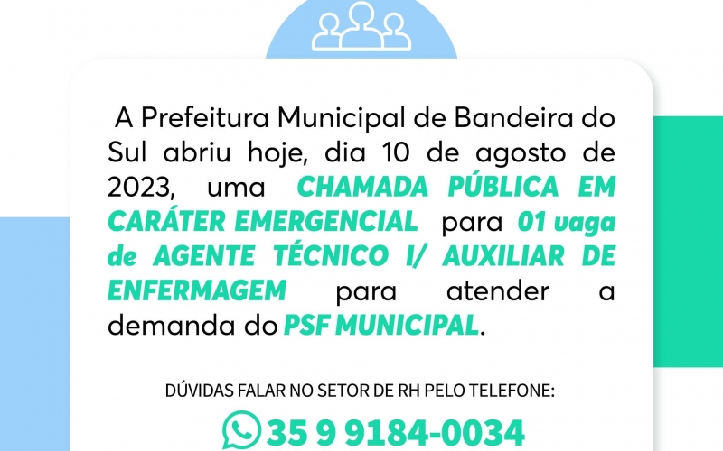CHAMAMENTO PÚBLICO 