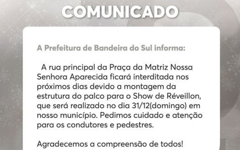 COMUNICADO!