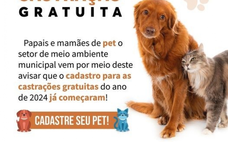 CADASTRO DE CASTRAÇÕES MUNICIPAIS EM BANDEIRA DO SUL 