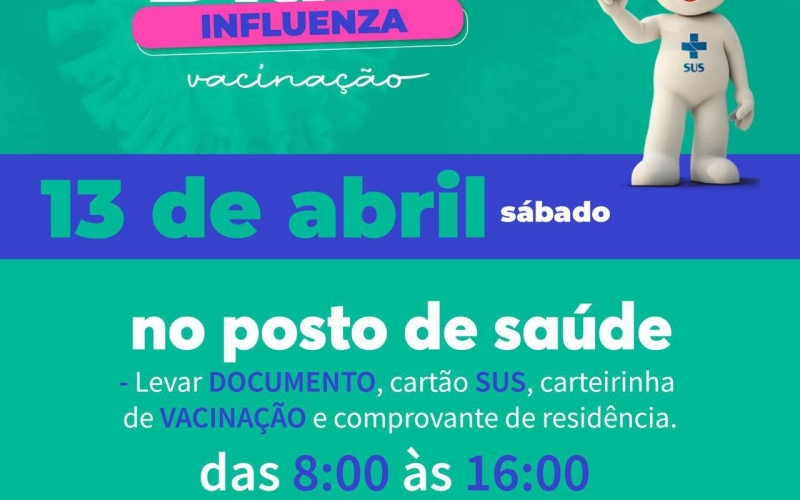DIA D - VACINAÇÃO CONTRA INFLUENZA(GRIPE)