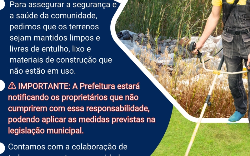 Notificação aos proprietários de terrenos