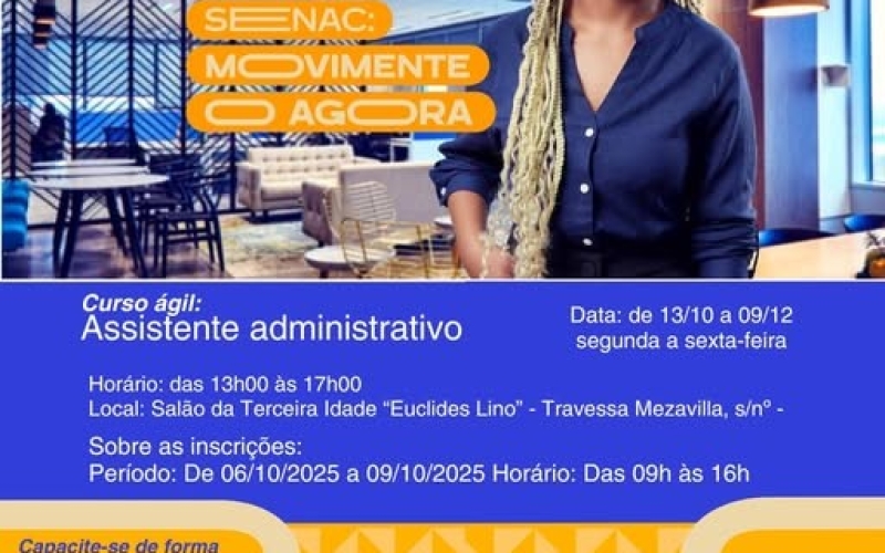 CURSO GRATUITO – ASSISTENTE ADMINISTRATIVO