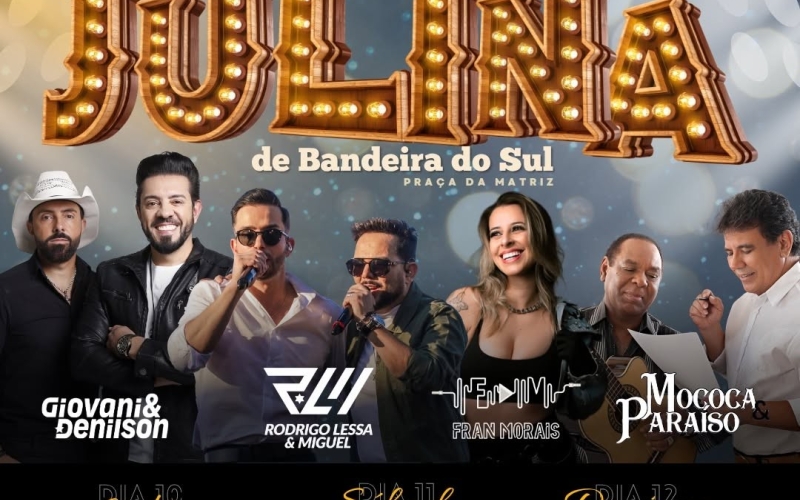 A Festa Julina de Bandeira do Sul está chegando! 