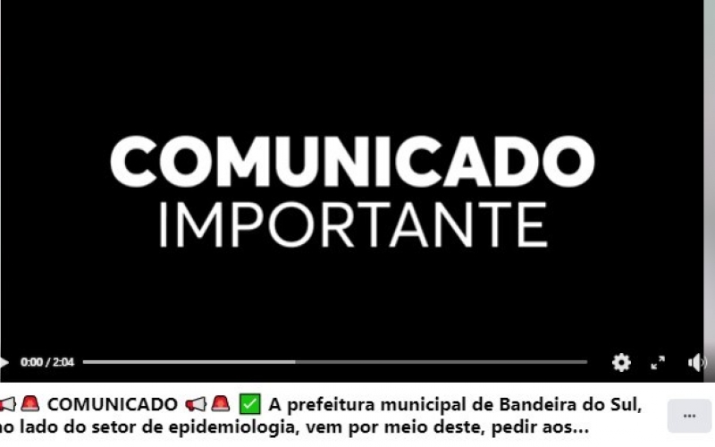 COMUNICADO
