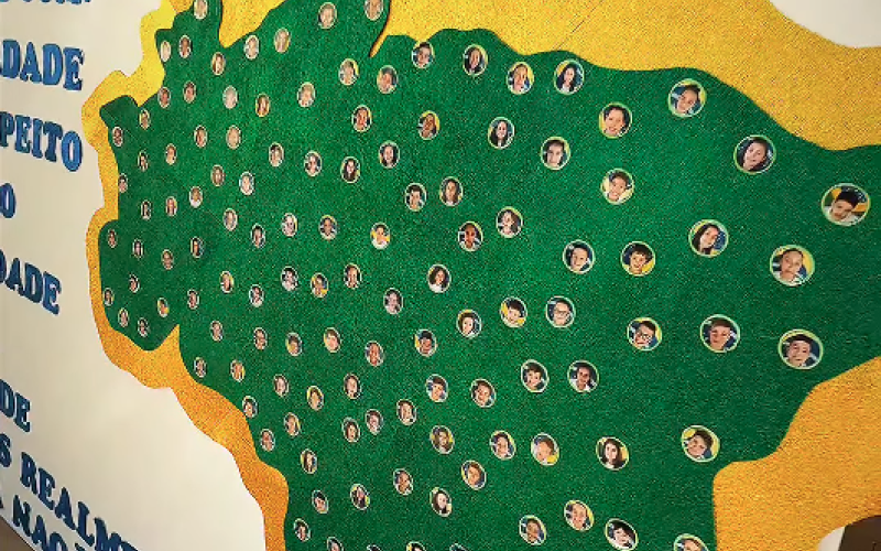 Momento Cívico em Bandeira do Sul